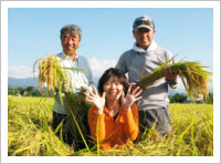 濱田家 稲穂の中で